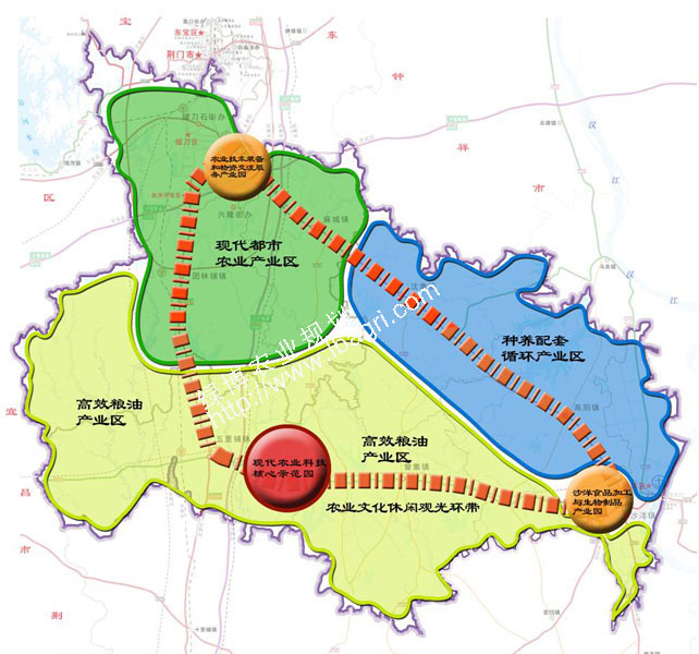 湖北荆门市荆三角现代农业发展规划（2012-2030）